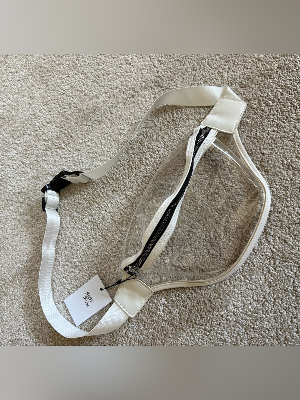 Princess Polly Clear Fanny Pack with White Trim